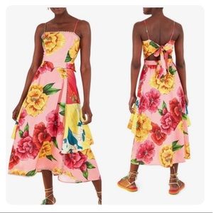NWT Farm Rio Mixed Chita Floral Midi Dress S